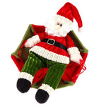 Christmas Santa Claus Snowman Parachute Pendant Xmas Tree Hanging Ornaments