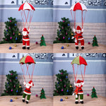 Christmas Santa Claus Snowman Parachute Pendant Xmas Tree Hanging Ornaments