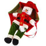 Christmas Santa Claus Snowman Parachute Pendant Xmas Tree Hanging Ornaments