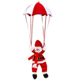 Christmas Santa Claus Snowman Parachute Pendant Xmas Tree Hanging Ornaments